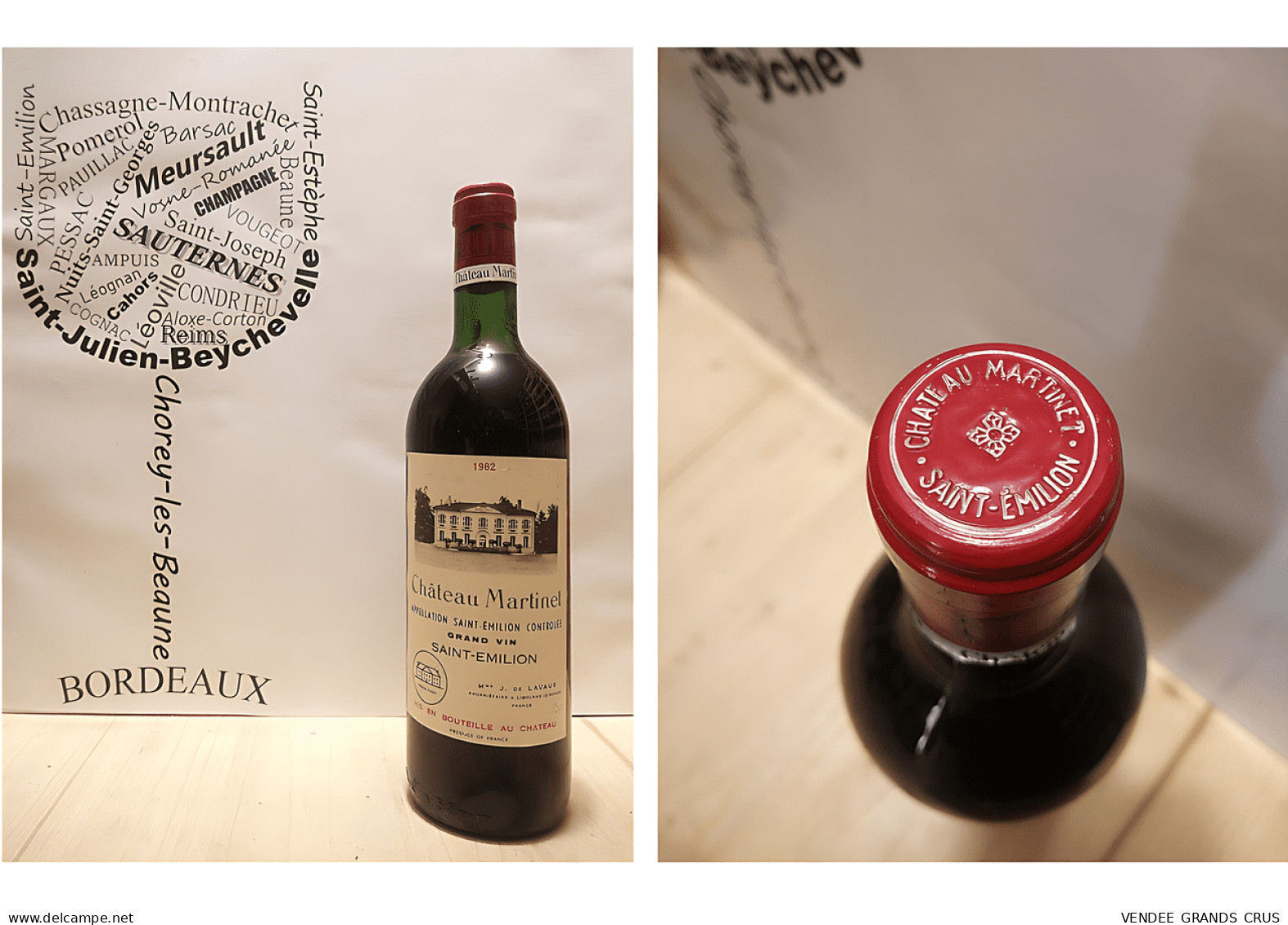 Château Martinet 1982 - Saint-Emilion Grand Cru - 1 X 75 Cl - Rouge - Vin