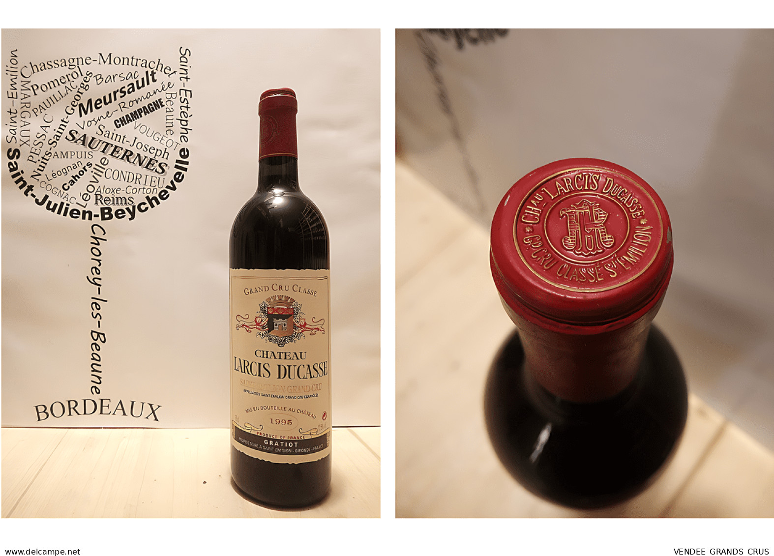 Château Larcis Ducasse 1995 - Saint-Emilion - 1er Grand Cru Classé B - 75 Cl - Wein