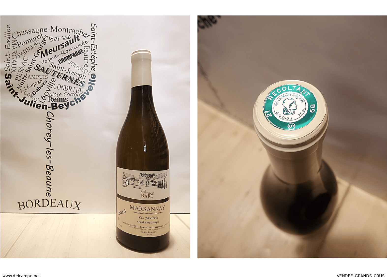 Marsannay 2018 - Les Favières - Domaine Bart - 1 X 75 Cl - Blanc - Wine