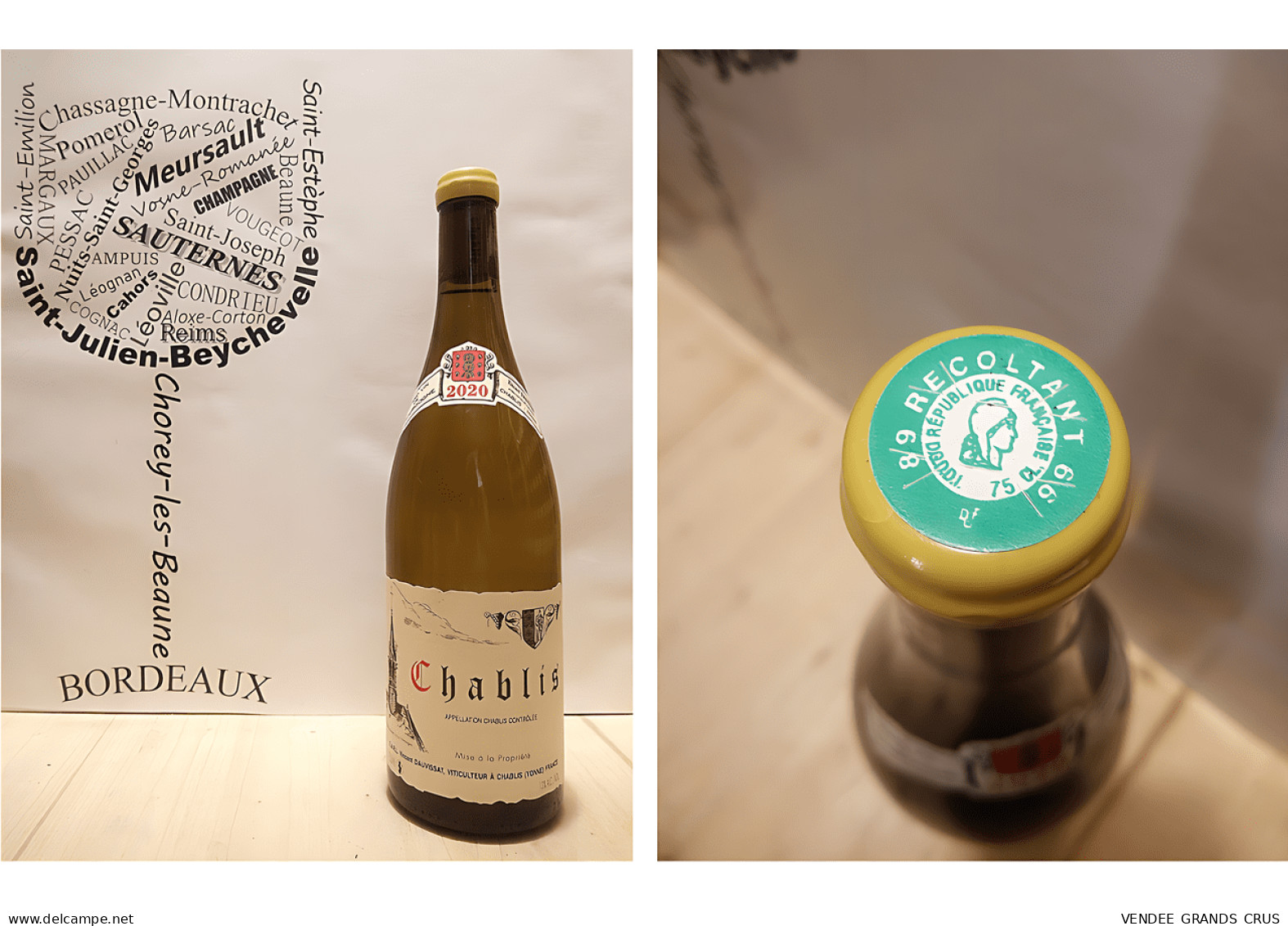 Chablis 2020 - Vincent Dauvissat - 1 X 75 Cl - Blanc - Wein