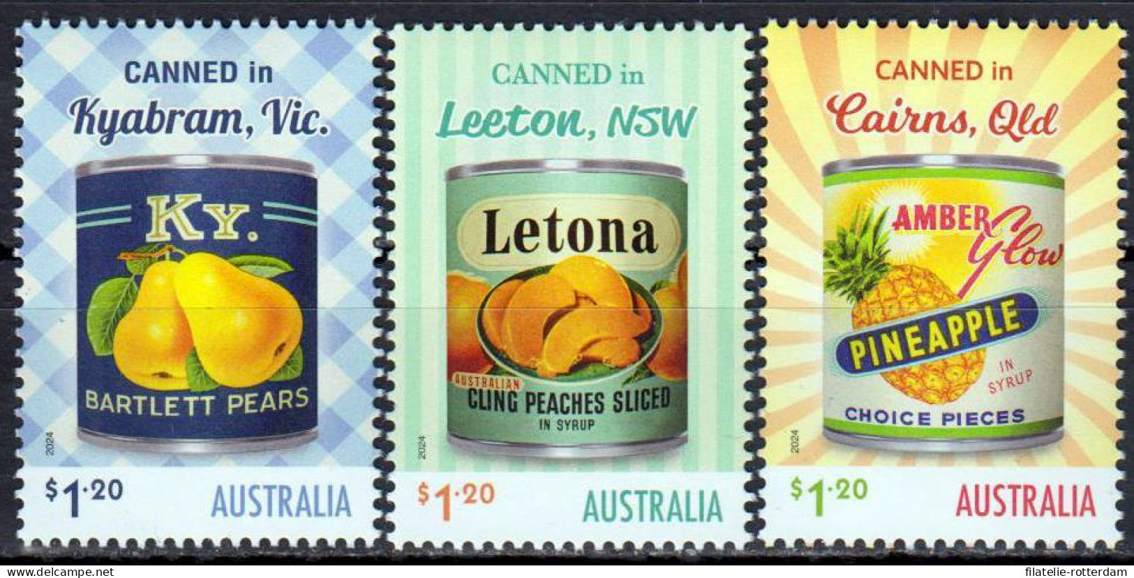 Australia / Australië - Postfris / MNH - Complete Set Fruit Cans 2024 - Neufs