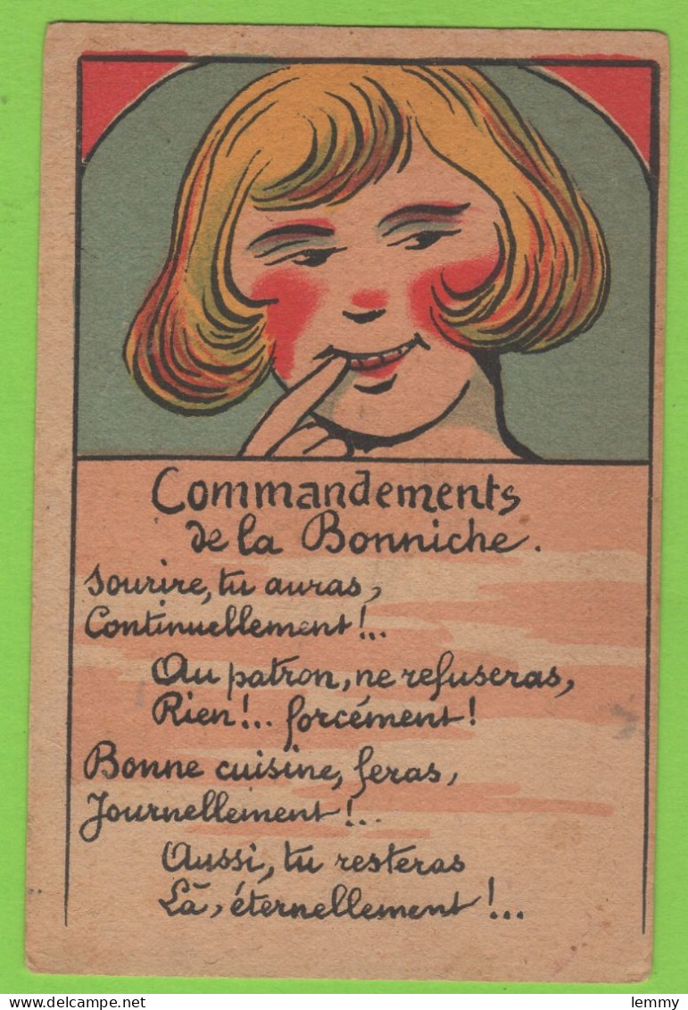 ILLUSTRATEUR : GRIFF - HUMOUR - COMMANDEMENTS DE LA BONNICHE - AU PATRON, NE REFUSERAS RIEN, FORCÉMENT...- M.L. Paris - Griff