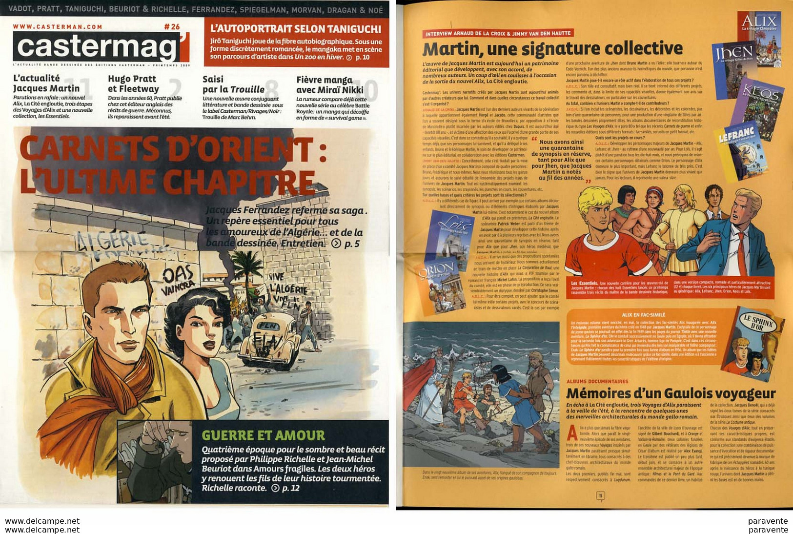 Magazine CASTERMAG 26 Avec FERRANDEZ PRATT TANIGUSHI ALIX LEFRANC TARDI - Tardi