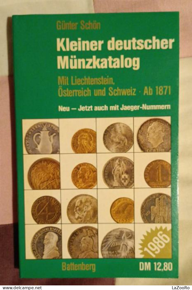 LaZooRo: Günter Schön; Kleiner Deutscher Münzkatalog 1986 - German, Austrian, Swiss & Liechtenstein Coins Catalog - Literatur & Software