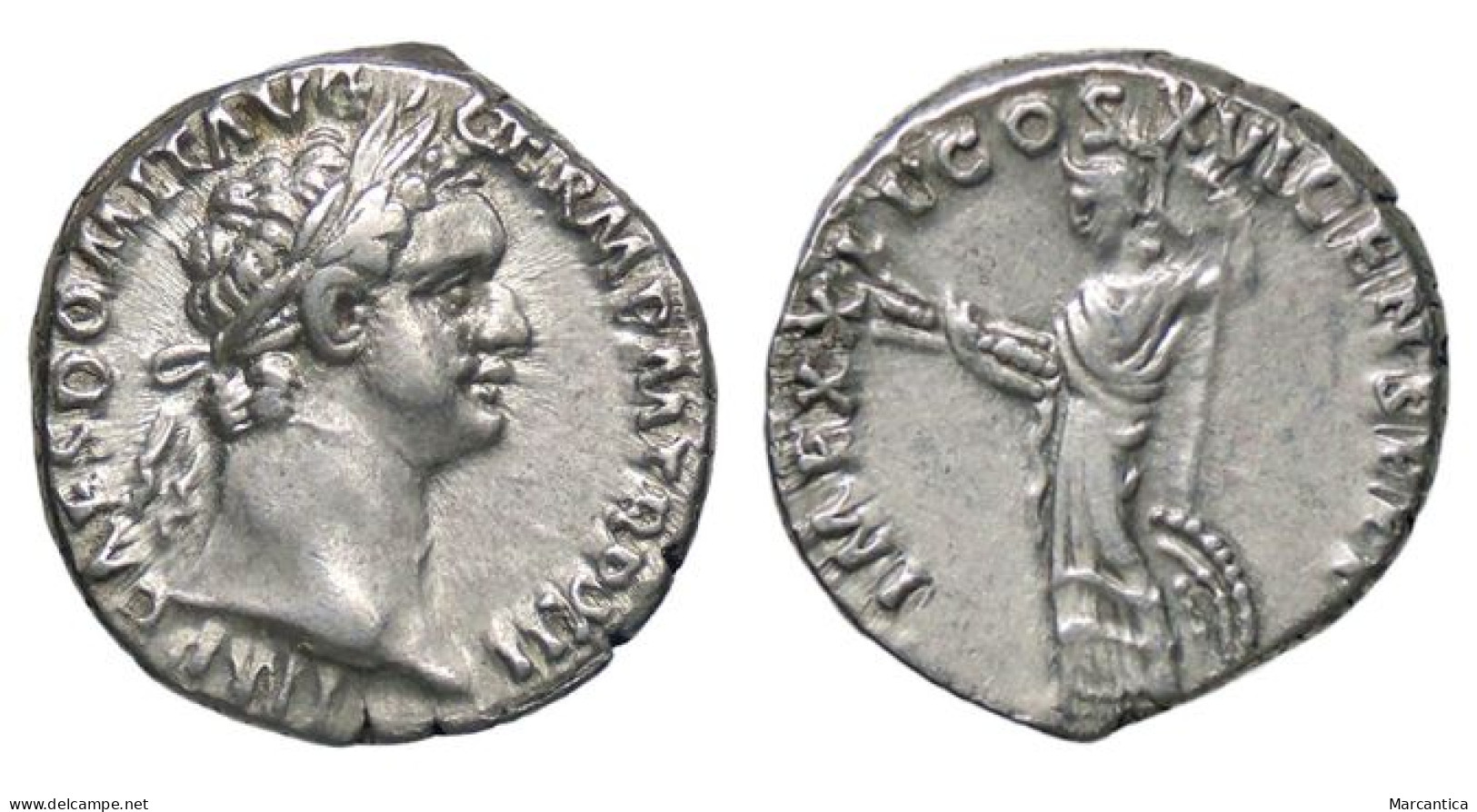 DOMITIAN. AD 81-96. AR Denarius. Rome. - Die Flavische Dynastie (69 / 96)