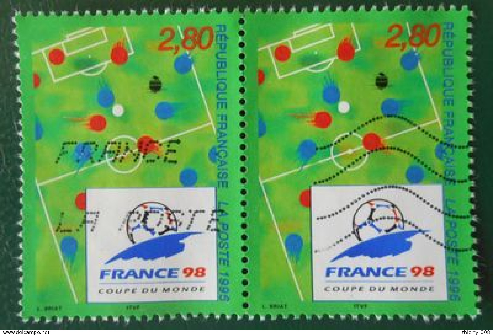2985 France 1995 Oblitéré Coupe Du Monde De Football France 98 - Gebraucht