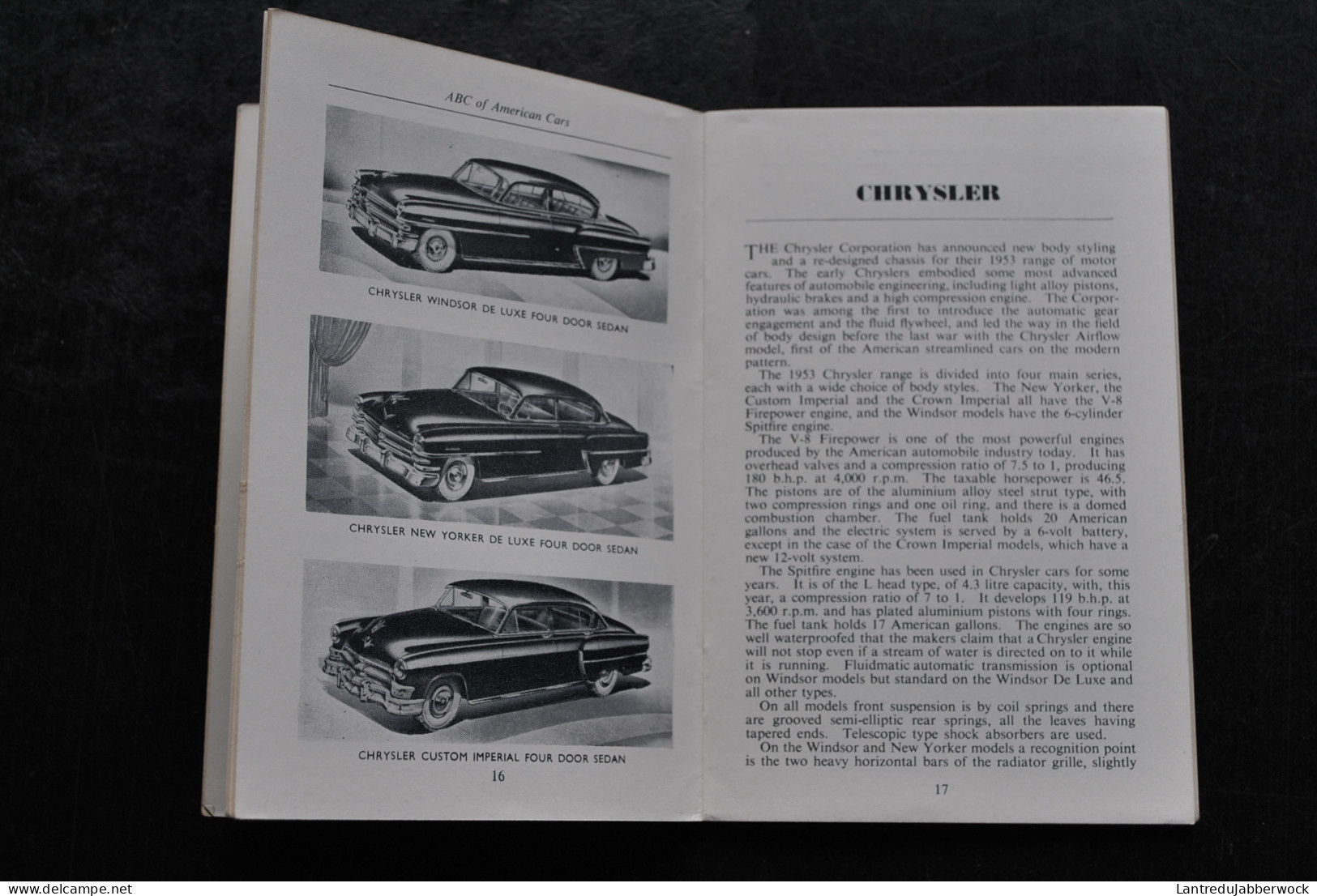 John DUDLEY ABC Of American Cars Ian Allan Sd Packard Pontiac Buick Chrysler Dodge Ford Hudson Lincoln Mercury Plymouth - Auto