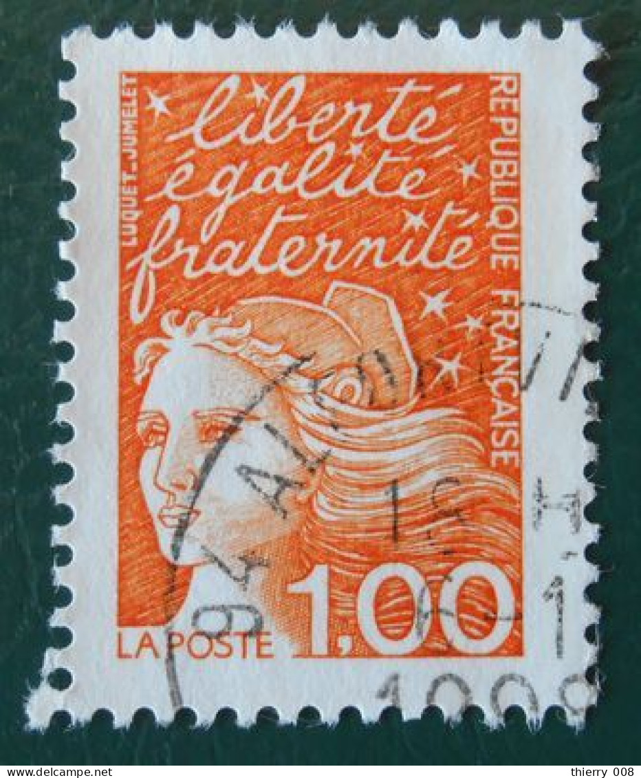 3089 France 1997 Oblitéré Marianne De Luquet 1f Orange - Gebraucht