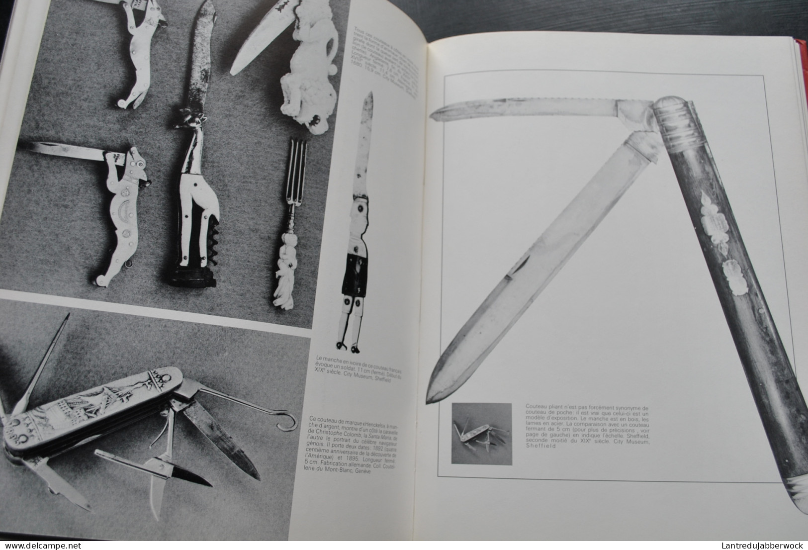 Yvan de Riaz Le livres des couteaux Denoël edita 1978 Couteau de Chasse Guerre Boucher Bowie Chirurgie Métiers Insolites