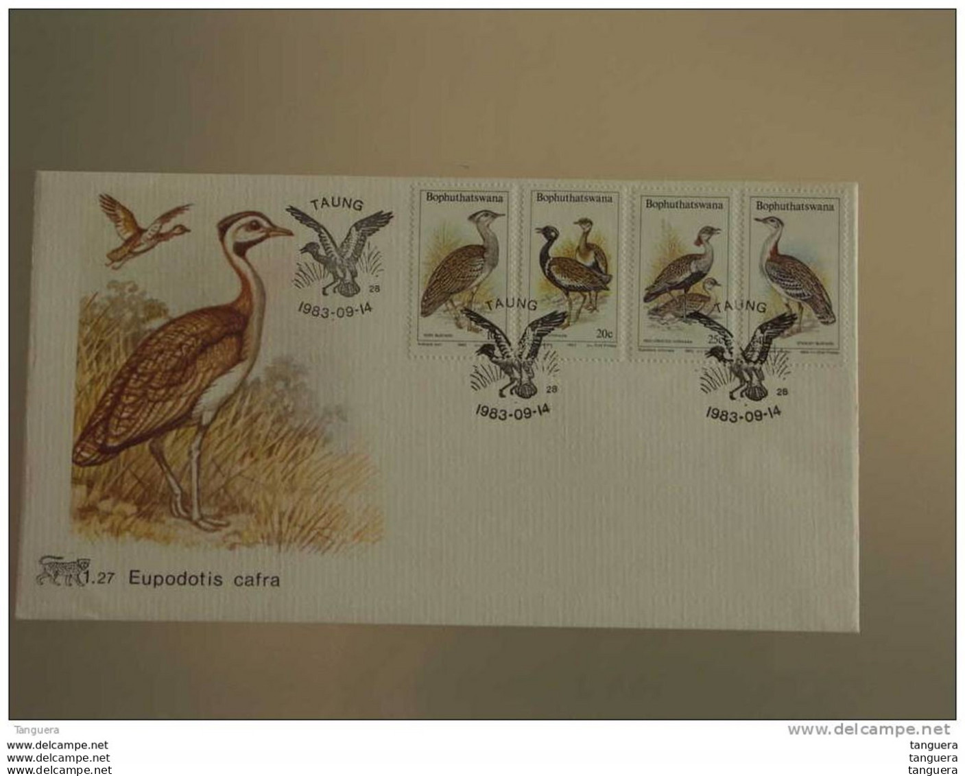 Bophuthatswana FDC 1983 Vogels Oiseaux Du Veld Yv 112-115 - Bofutatsuana