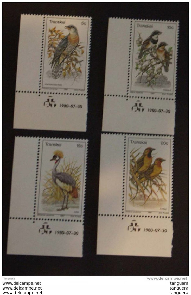 Transkei 1980 Vogels Oiseaux Yv 75-78 MNH ** - Transkei
