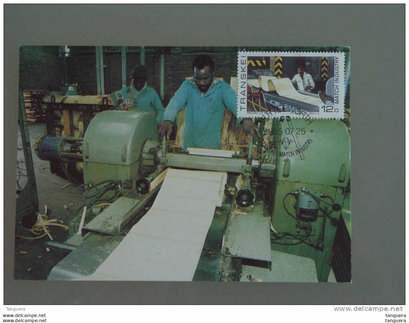 Transkei 1985 MAXIMUM Carte Match Industry Fabrication Des Allumettes Yv 172 - Usines & Industries