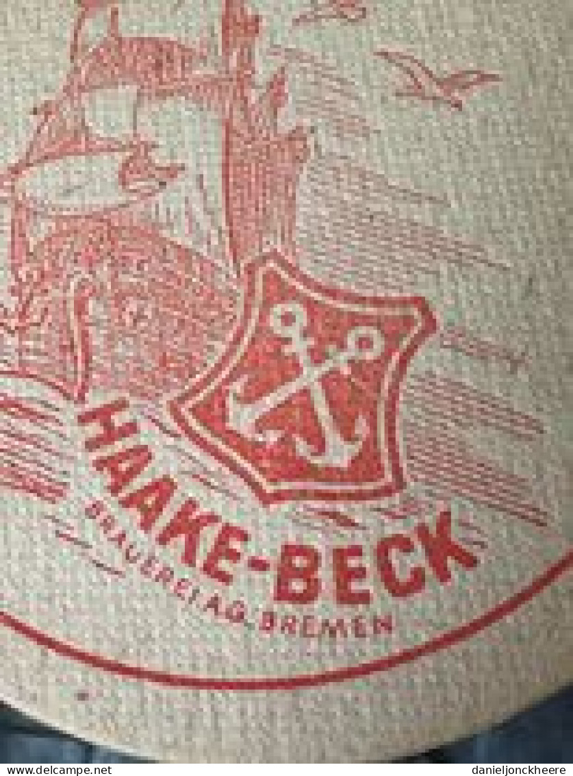 Haake Beck Bier Onderlegger Coaster Bremen Brauerei - Alcohol