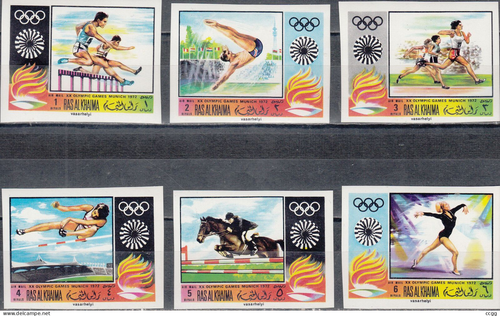 Olympische Spelen 1972, Ras Al Khaima -  Zegels Postfris - Summer 1972: Munich