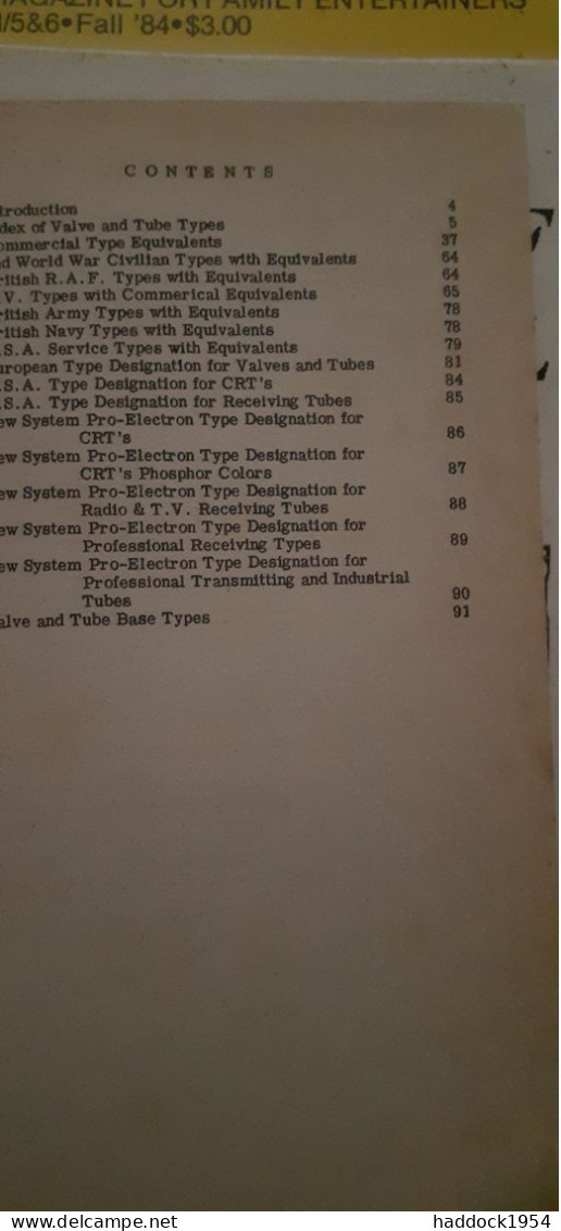 Handbook Of Radio, Tv, Et Industrial Et Transmitting Tube And Valve Equivalents B.B.BABANI 1974 - Sonstige & Ohne Zuordnung