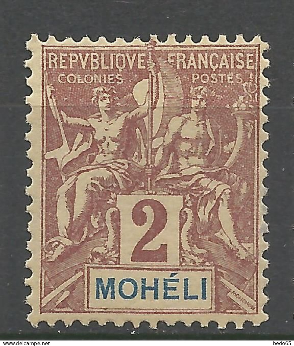 MOHELI N° 2 NEUF** LUXE SANS CHARNIERE / Hingeless / MNH - Ungebraucht