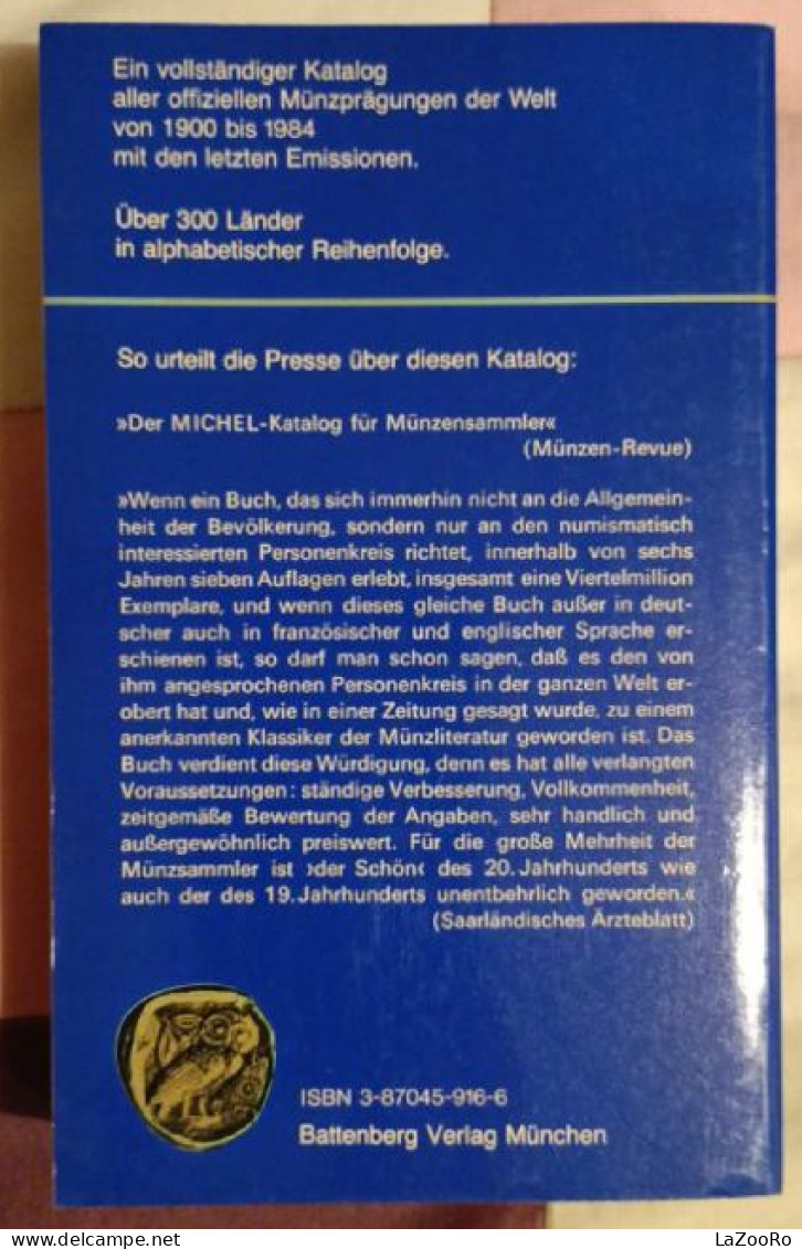 LaZooRo: Günter Schön; Battenberg Weltmünzkatalog 1985 - World Coins Catalog - Libri & Software