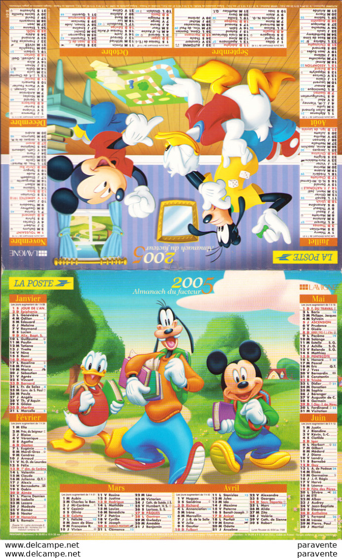 Calendrier Poste 2003 - WALT DISNEY Mickey Et Ses Amis - Agende & Calendari