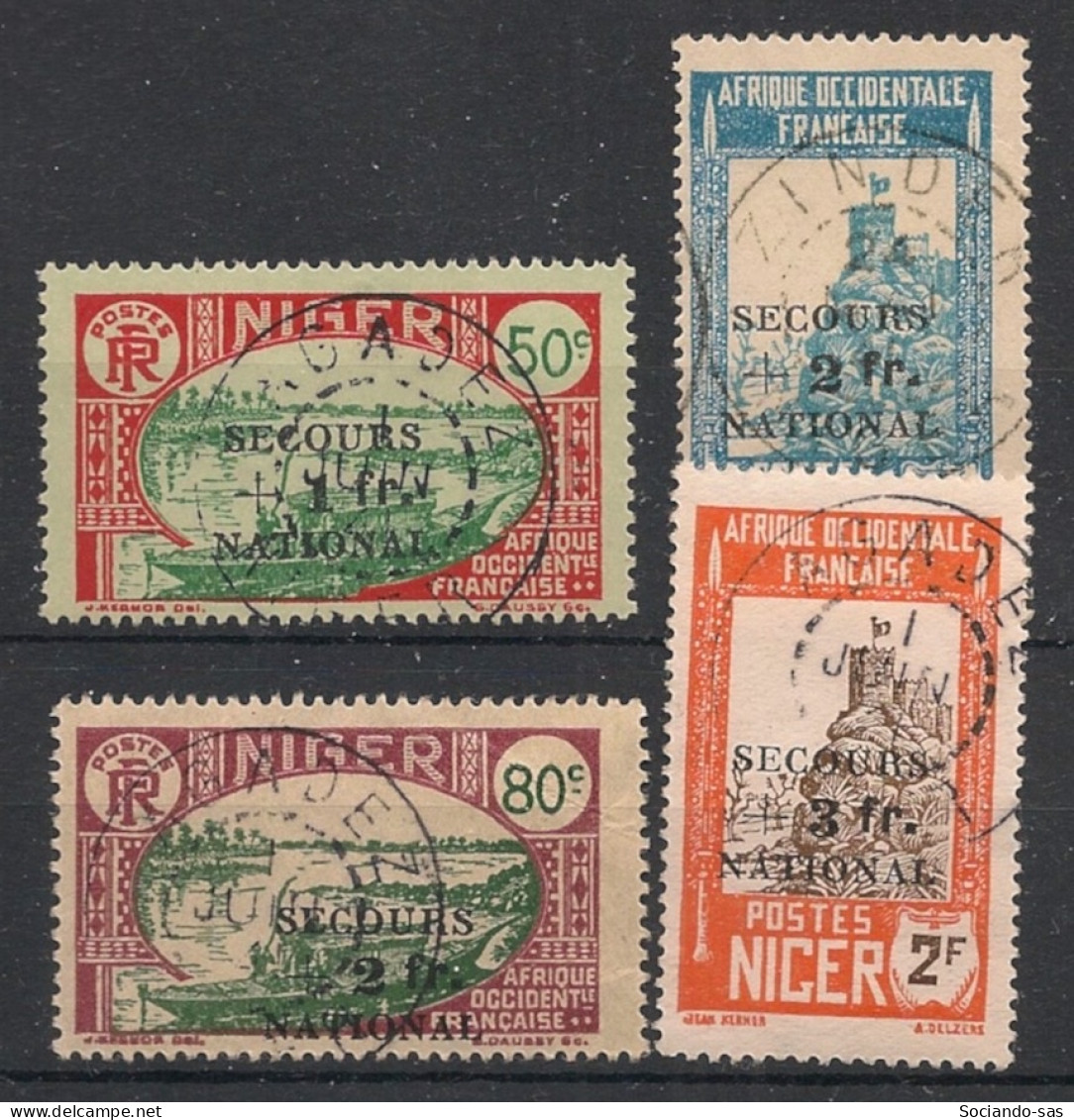 NIGER - 1941 - N°YT. 89 à 92 - Secours National - Oblitéré / Used - Used Stamps