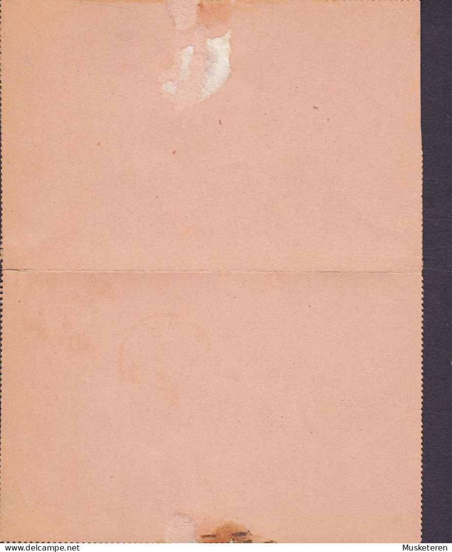 France Postal Stationery Ganzsache Entier Carte-Lettre 25c. Allegorie REIMS (Marne) 1891 BRUXELLES (Arr.) Belgium - Cartes-lettres
