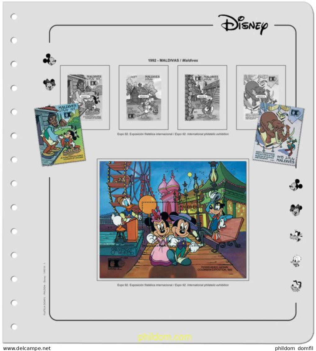 Suplemento Walt Disney 1991-B/1992-A TOMO VIII Sin Montar - Bindwerk Met Pagina's
