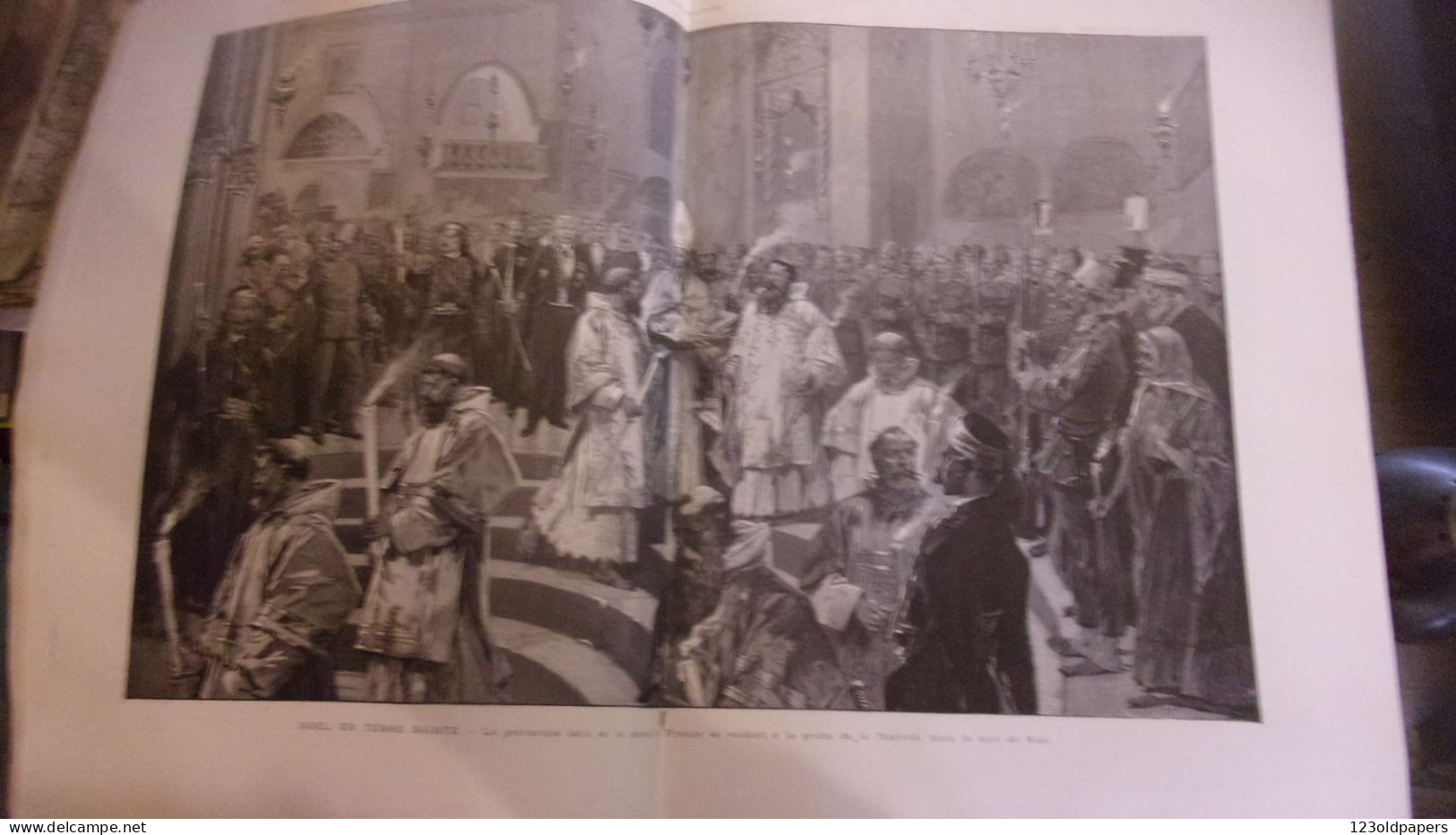 1892 L ILLUSTRATION NOEL EN TERRE SAINTE ART NOUVEAU ILLUSTRATEUR CARLOZ SEHWNBE Carlos SCHWABE‎ JUDAICA JUIF ISRAEL