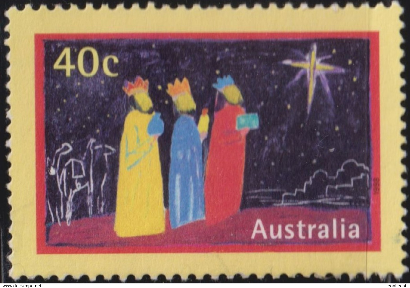 1986  Australien ° Mi:AU 1780, Sn:AU 1713, Yt:AU 1719, Sg:AU 1832, Un:AU 1802, Sev:AU 1713, Three Kings, Christmas - Oblitérés
