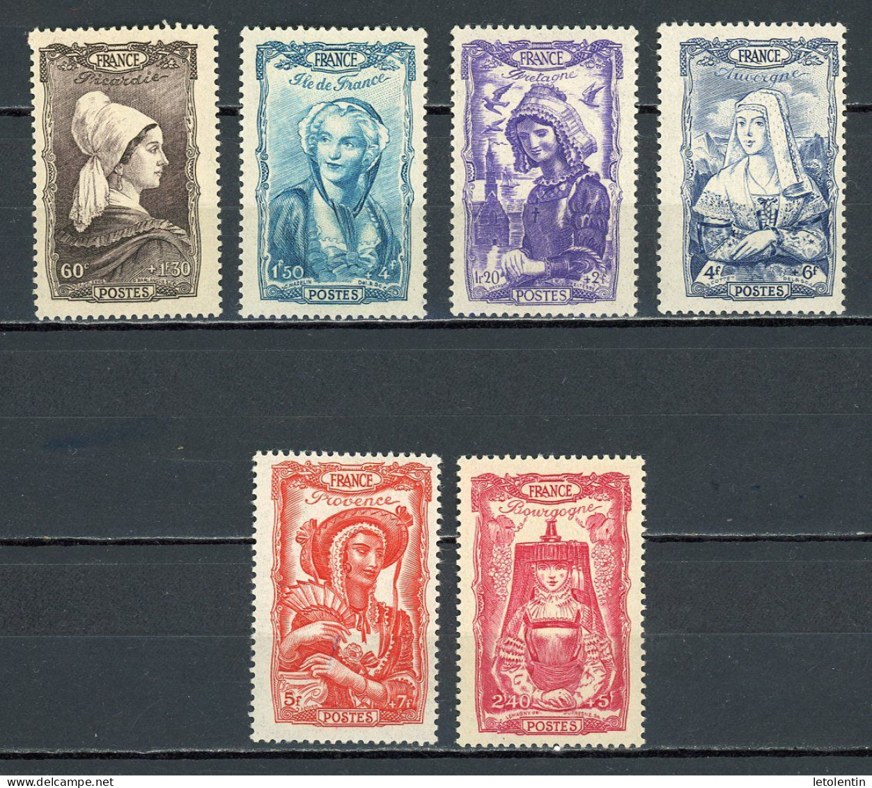 FRANCE - COIFFES - N° Yvert 593/598** - Nuovi