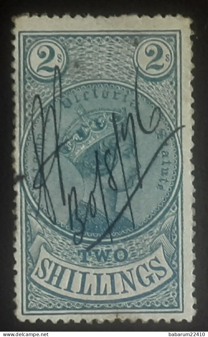 Victoria Stamp Statute 1884   2 Shillings - Gebraucht