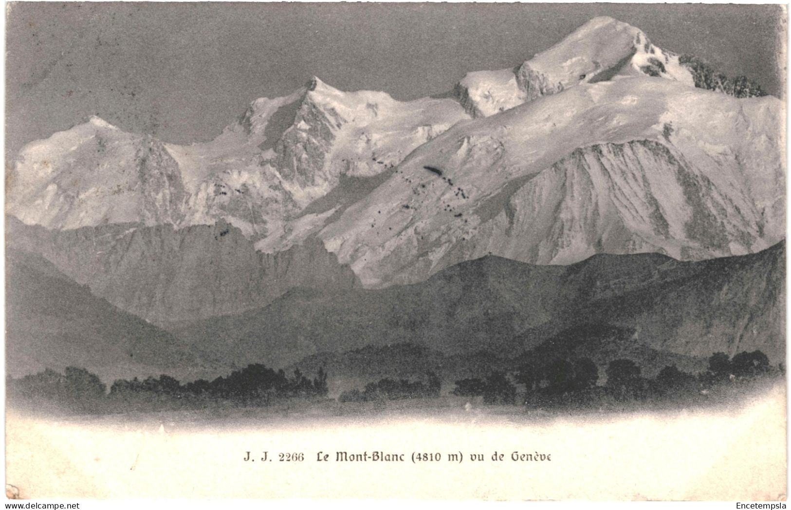 CPA Carte Postale Suisse  Mont Blanc Vu De Genève 1904 VM78919 - Sonstige & Ohne Zuordnung