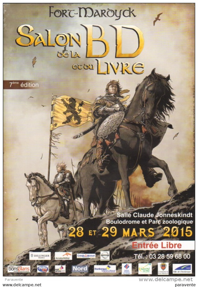 BOURGIER : Affiche Salon FORT MARDYCK 2015 - Affiches & Offsets
