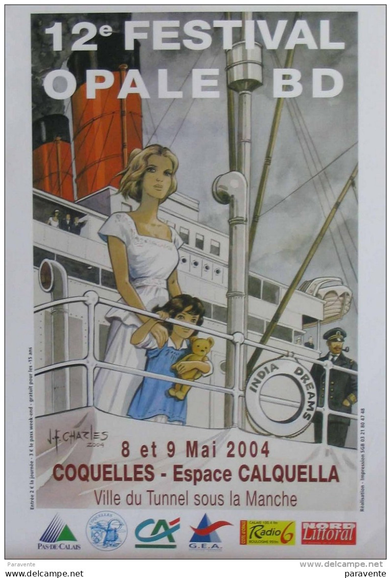 CHARLES : Affiche Salon COQUELLES 2004 - Manifesti & Offsets