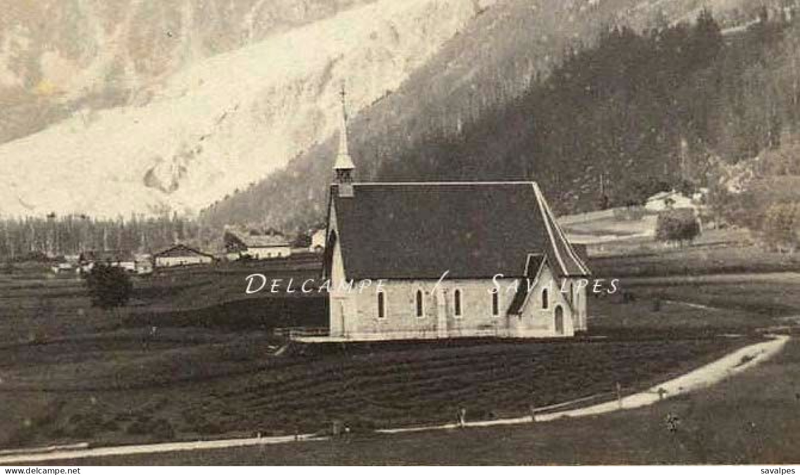 Très Rare Chamonix 1862 * Chapelle Anglaise (futur Chemin Loppé) Glacier Des Bois En Arrière-plan * CDV Photo Bisson - Oud (voor 1900)