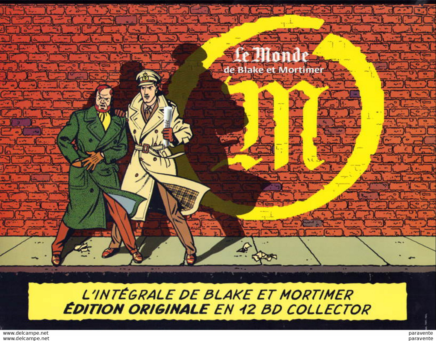 JACOBS : 2 Plaquettes Publicité DIFFERENTES Pour Edition Spéciale BLAKE ET MORTIMER Du MONDE - Blake Et Mortimer