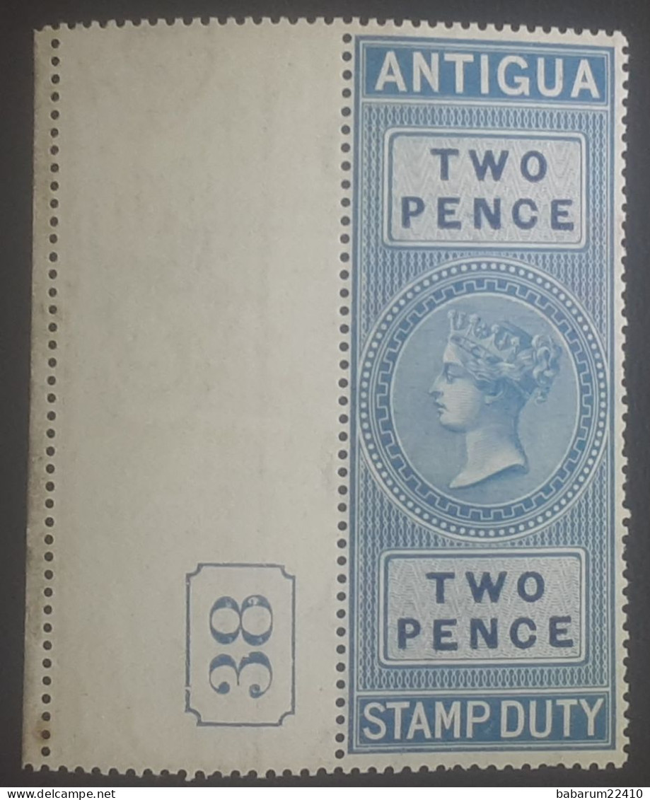 Antigua Stamp Duty Neufs Et Gomme 1870 - 1858-1960 Colonie Britannique