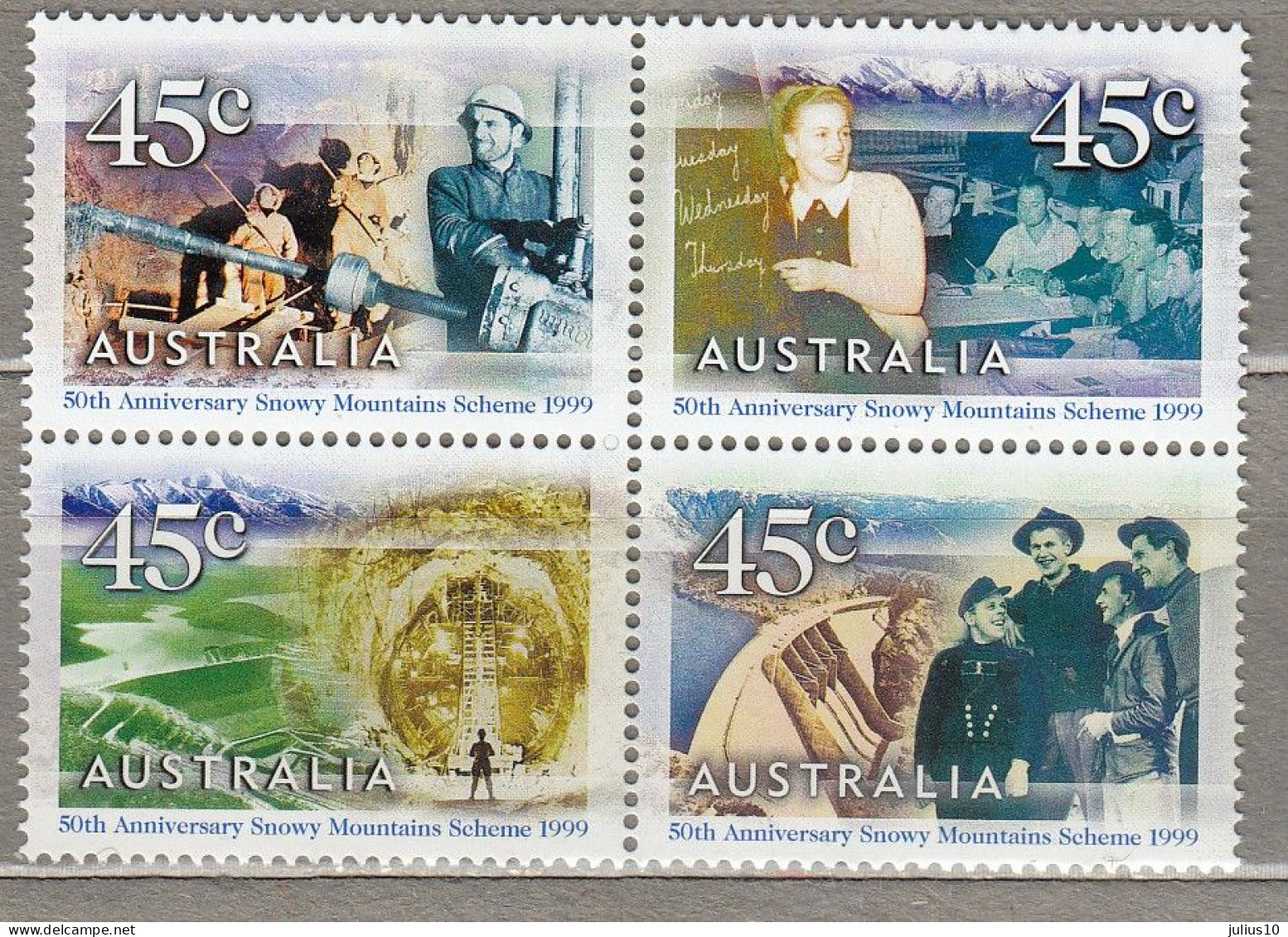 AUSTRALIA 1999 Snowy Mountains Scheme MNH(**) Mi 1836-1839 #33781 - Nuovi