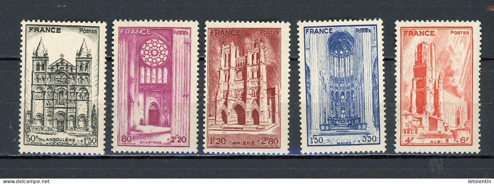 FRANCE - CATHÉDRALES - N° Yvert 663/667** - Nuevos