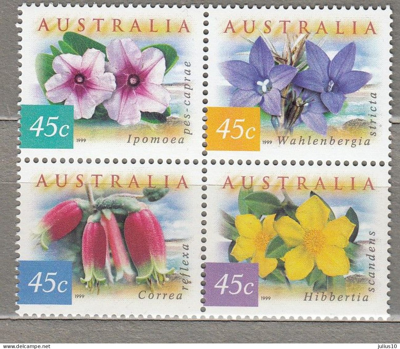 AUSTRALIA 1999 Flowers MNH(**) Mi 1805-1808 #33782 - Ongebruikt