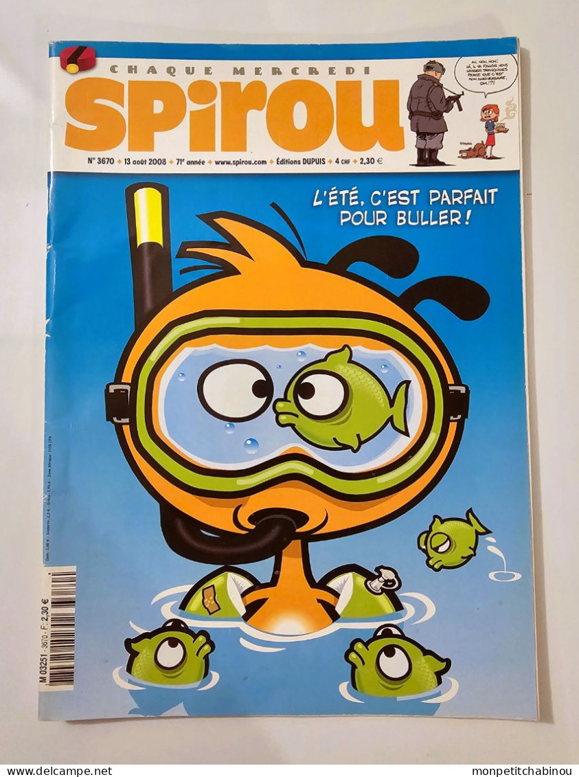 SPIROU Magazine N°3670 (13 Août 2008) - Spirou Magazine