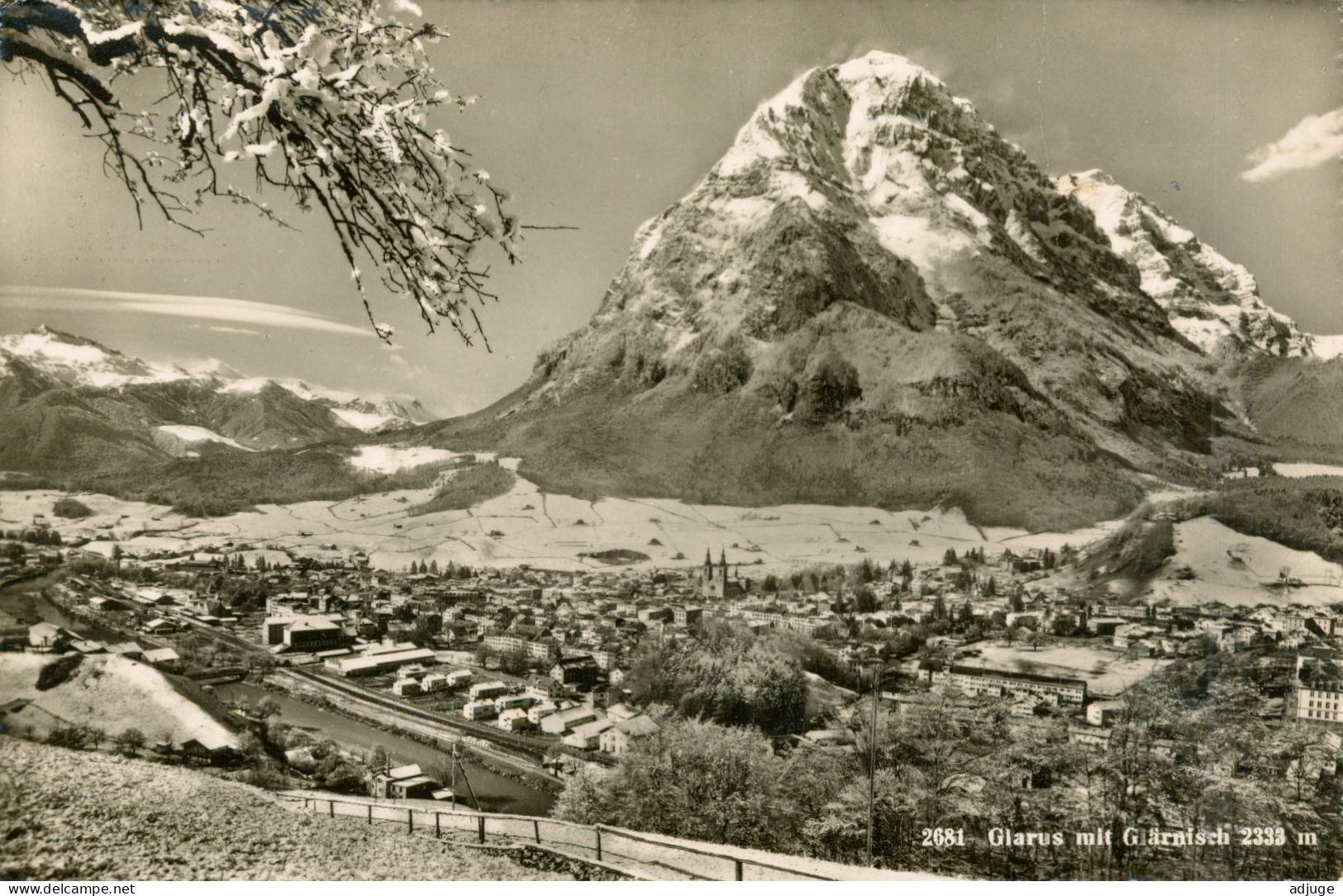 CPSM-Suisse -GLARUS Mit GLÄRNISH - Edit H.Schönwetter-Elmer - 2 Scans - Glarus Nord