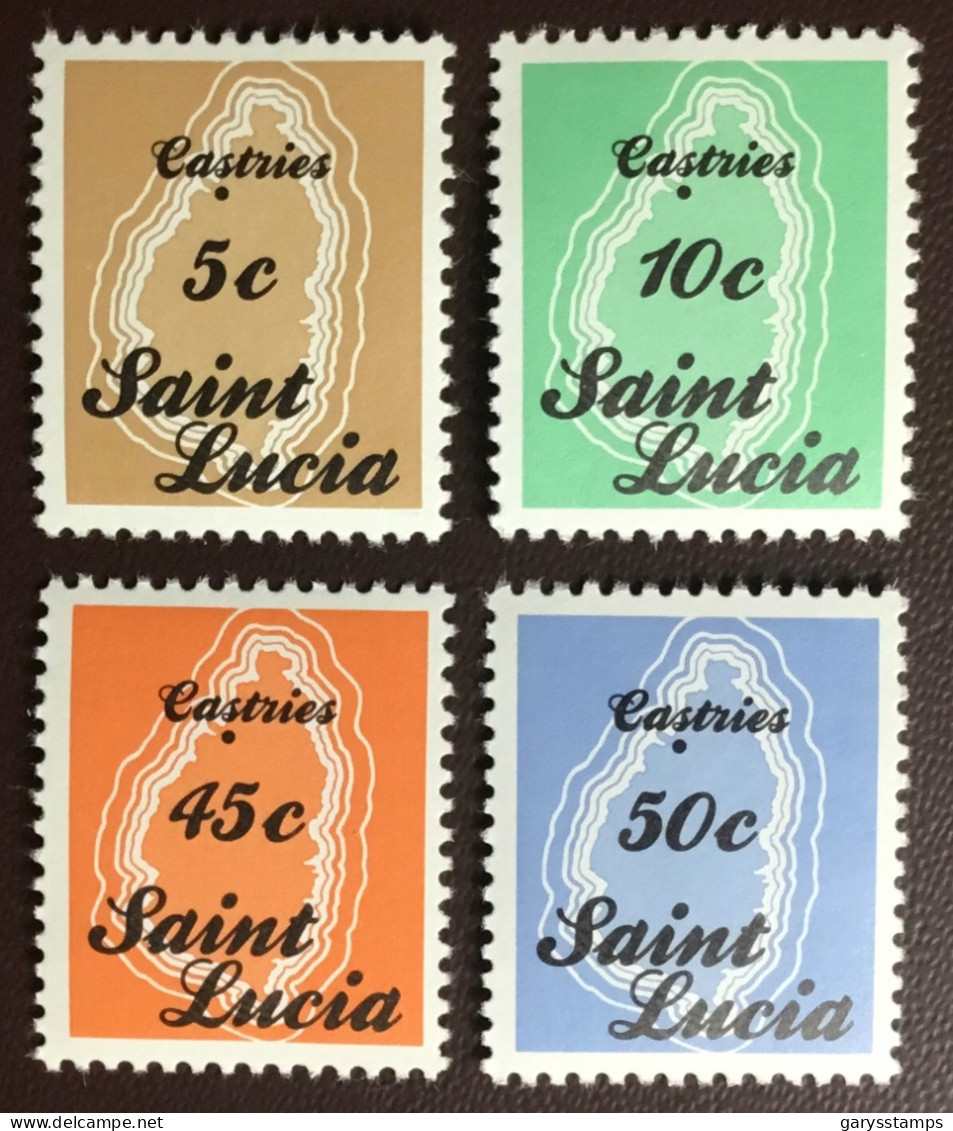 St Lucia 1987 Maps Definitives MNH - St.Lucia (1979-...)