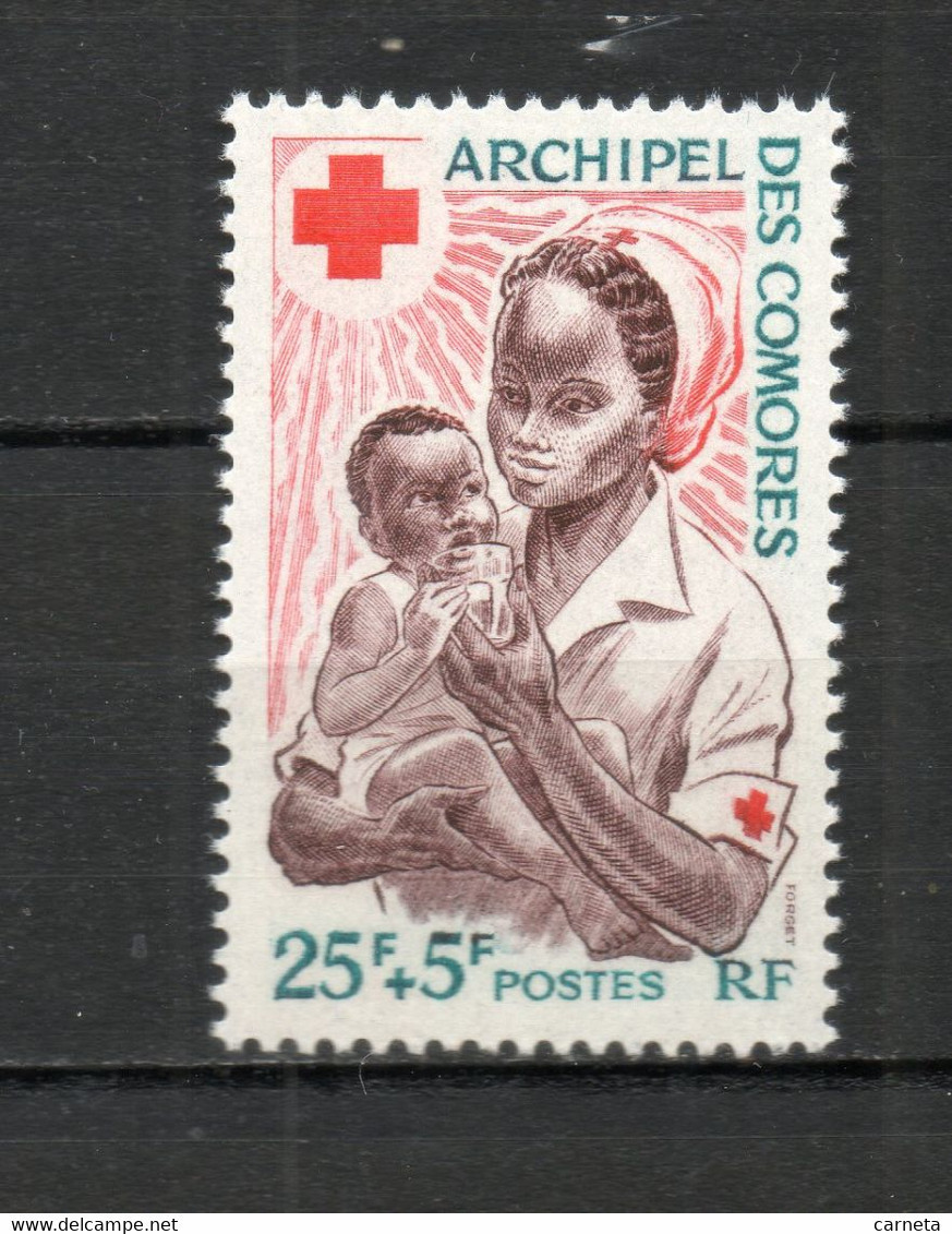 COMORES N° 45  NEUF SANS CHARNIERE COTE 3.50€   CROIX ROUGE - Unused Stamps