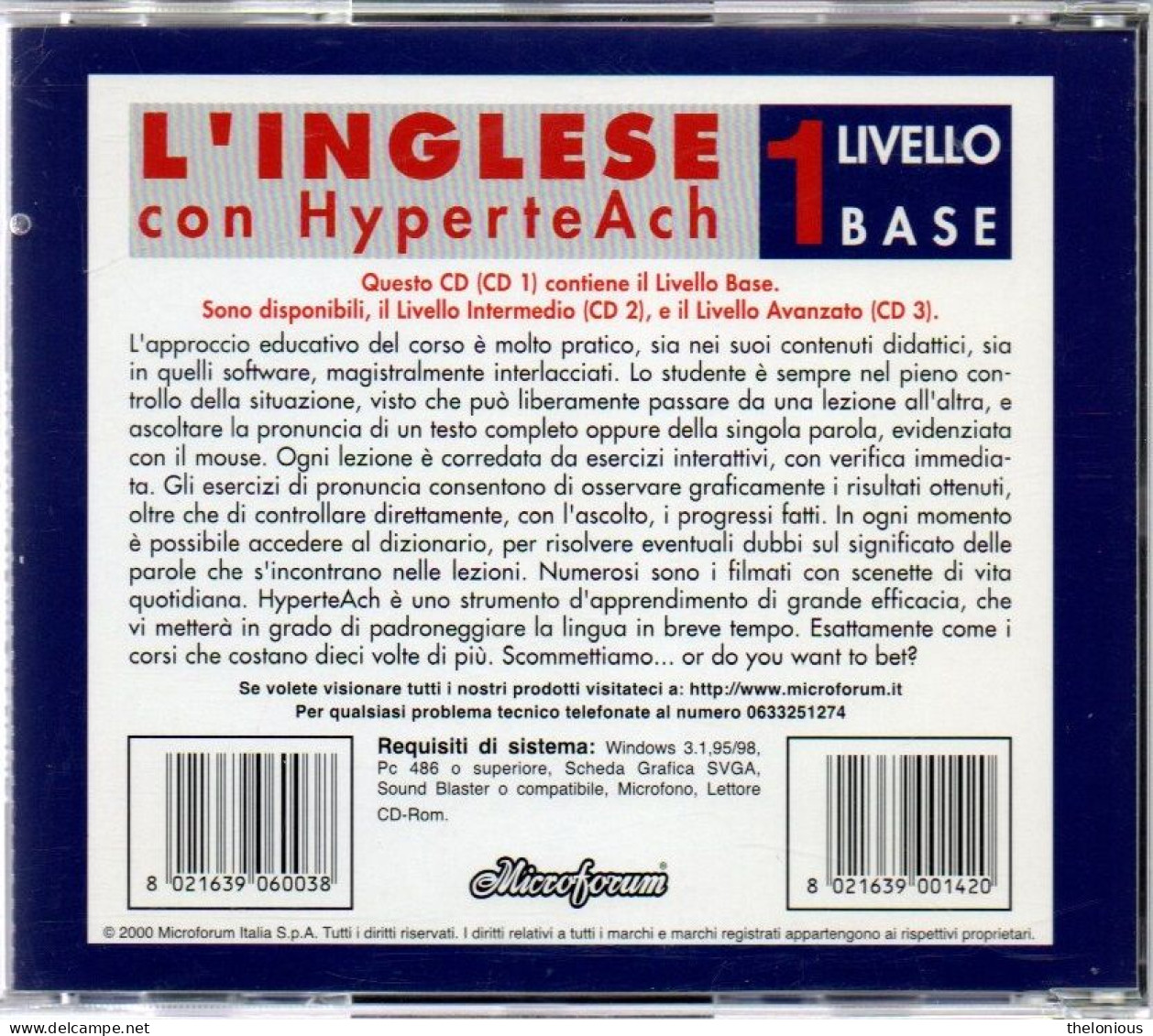 # CD ROM - L'INGLESE Con Hyperte ARC - 1 LIVELLO BASE - CD