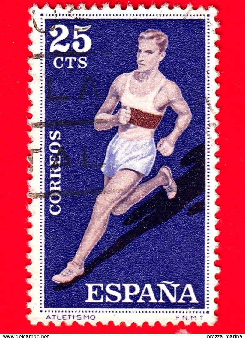 SPAGNA - Usato - 1960 - Sport - Atletica - Corsa - 25 - Used Stamps