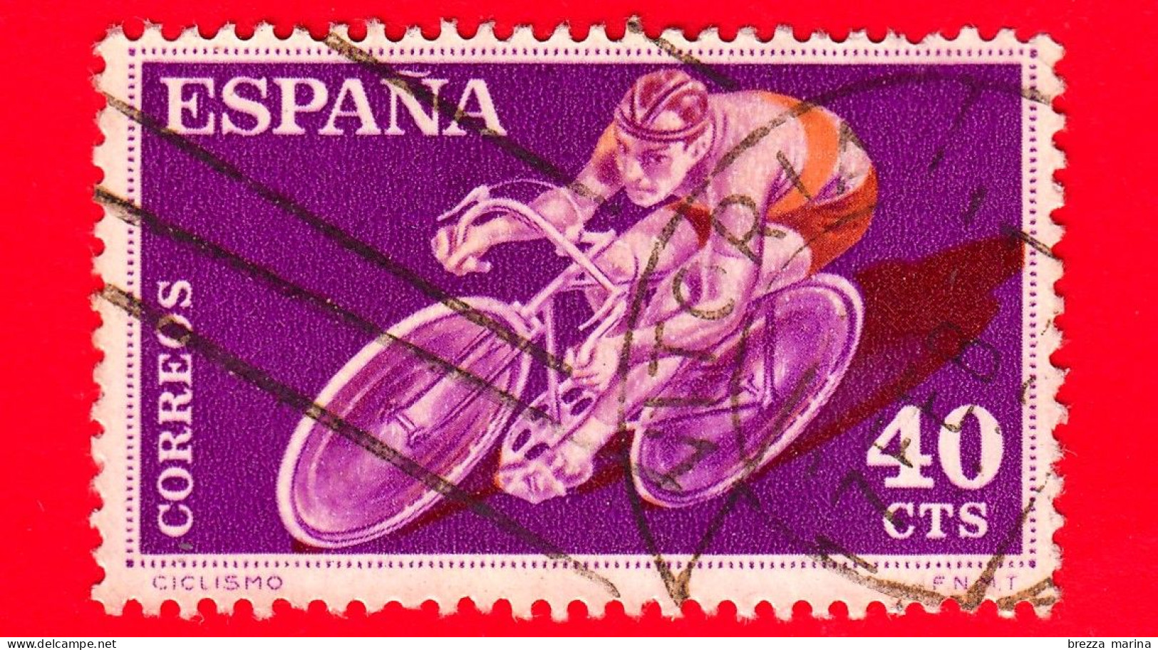 SPAGNA - Usato - 1960 - Sport - Ciclismo - 40 - Gebruikt