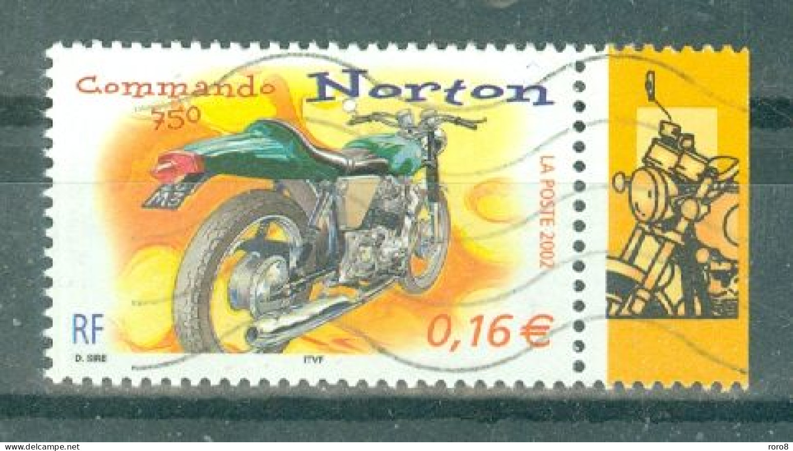 FRANCE - N°3511 Oblitéré - Série "Collection Jeunesse" Cylindrées Et Carénages. - Motos