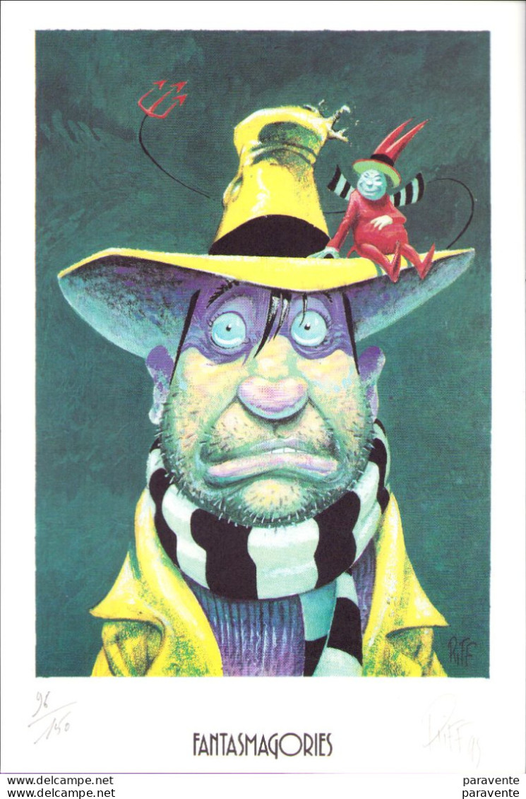 RIFF REB'S : Exlibris Librairie FANTASMAGORIES En 1995 (ns) - Illustrators P - R