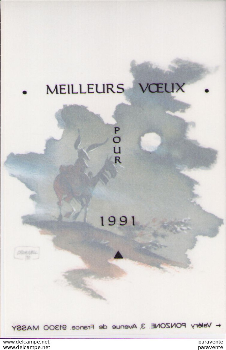 CROWELL Carte Voeux 1991 - Postcards