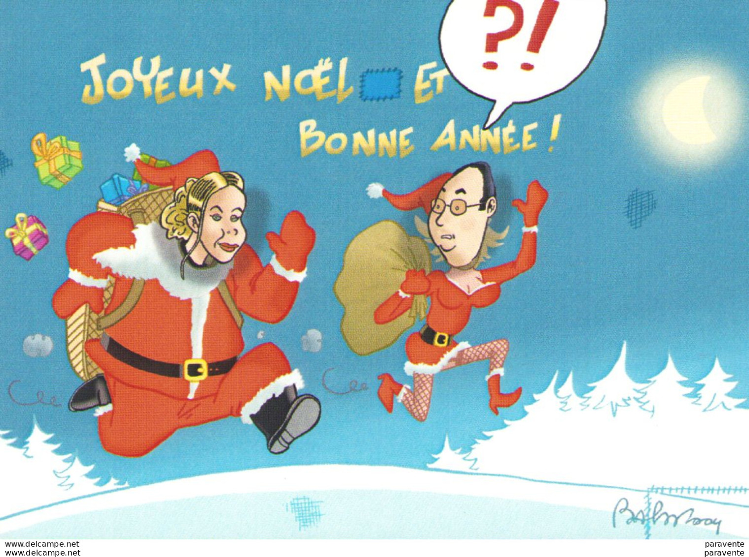 BALOO : Carte LE PERE ET LA MERE NOEL En 2004 - Ansichtskarten