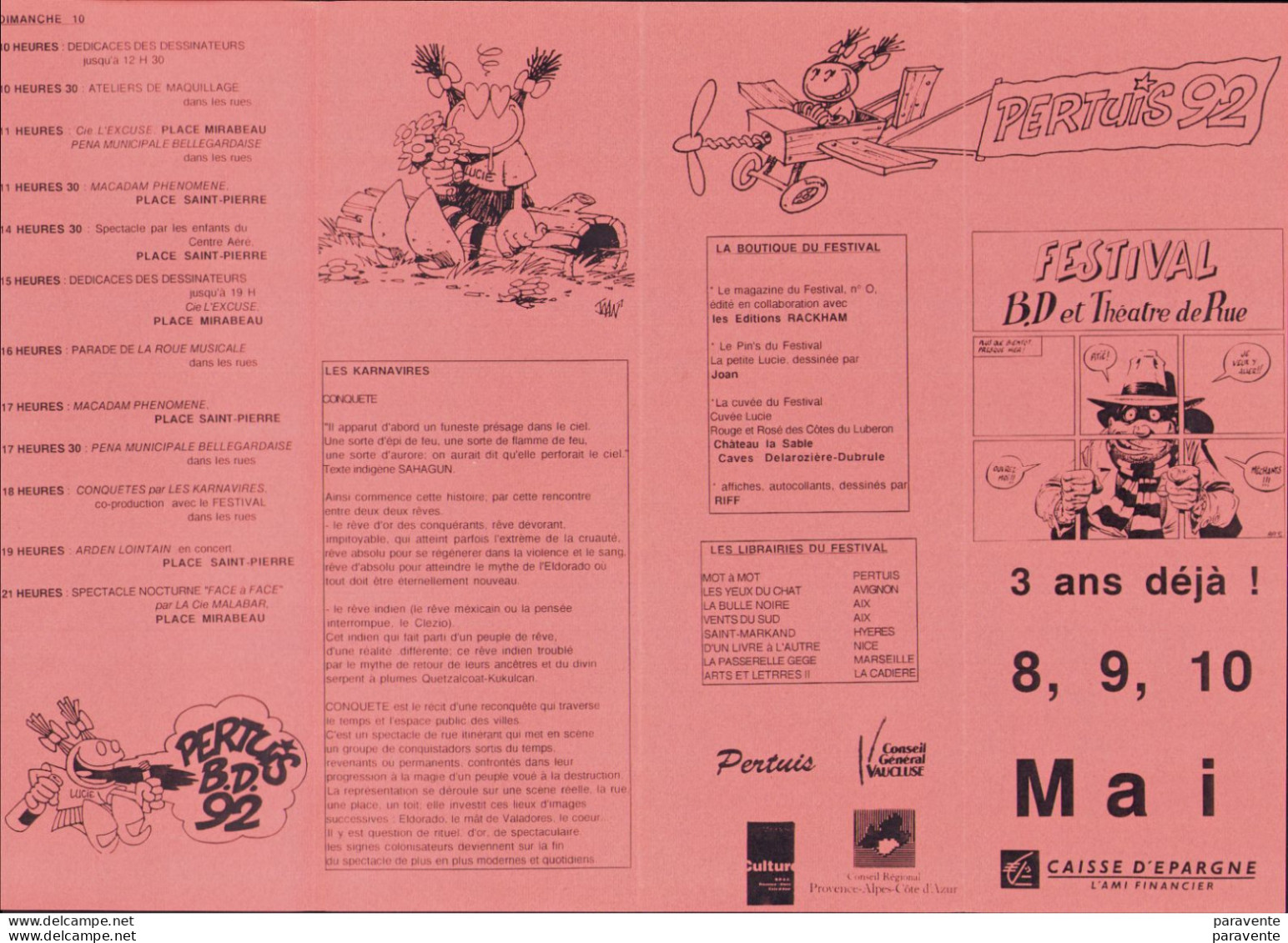RIFF REB'S JOANN  : Depliant Salon PERTUIS 1993 - Cartoline Postali